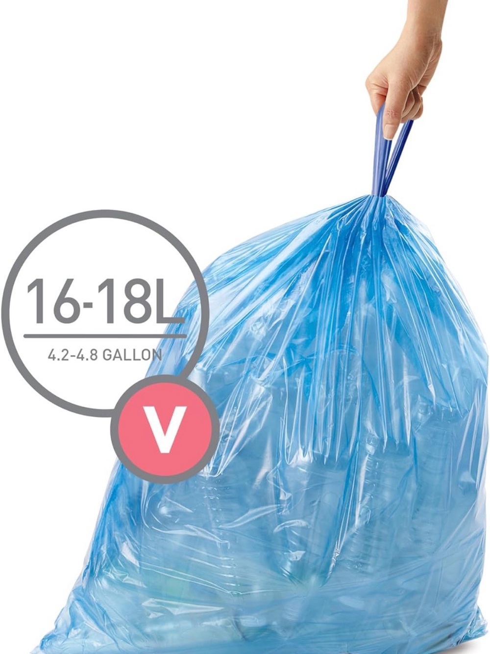 Simple Human Custom Fit Recycling Can Liners V 16-18 gallon NEW 80 count